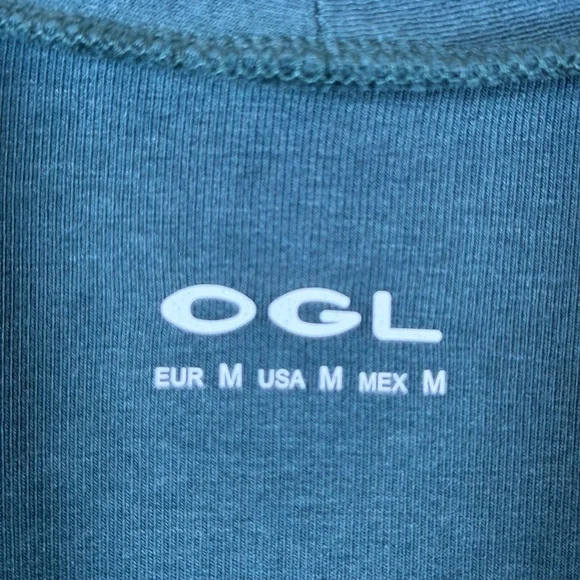 OGL Eco Mousse LiteWarm Surplice Long Sleeve Top Women's M Forest Night Modern - Picture 5 of 11